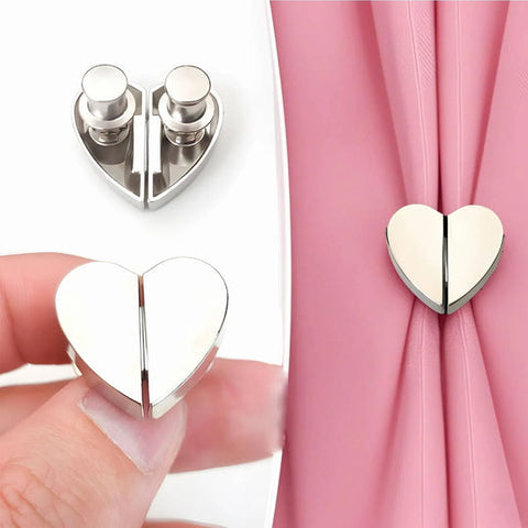 heart shaped magnetic curtain clipp