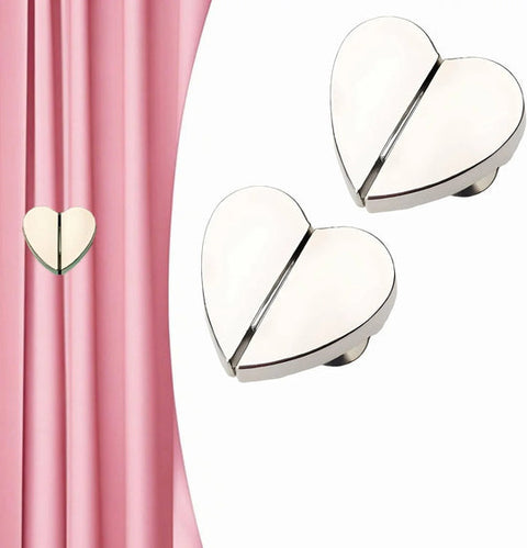 heart shaped magnetic curtain clipp